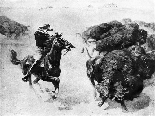 S příchodem koní a později i střelných zbraní se všechno mění - i lov bizonů