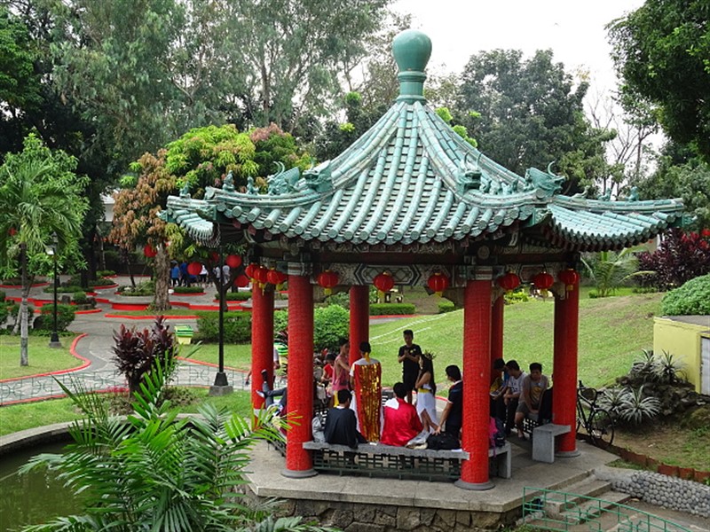 Okrasné zahrady v Rizalově parku