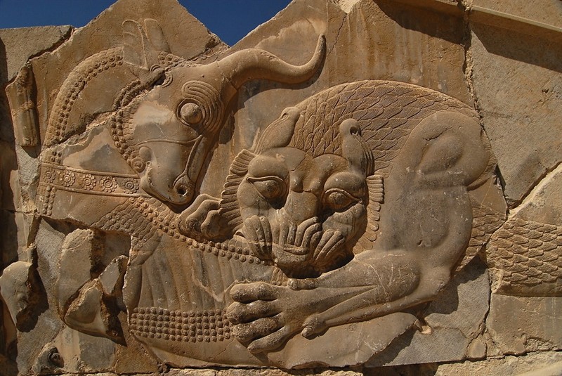 Důkaz  lví přítomnosti v Persepolis