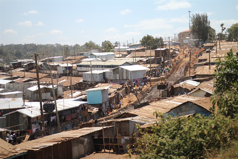 Keňský slum Kibera je domovem skoro miliónu lidí.