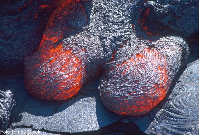 Kilauea - detail lávy (Havajské ostrovy)