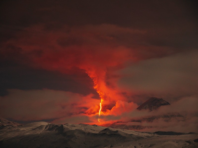 Rok 2013 na vulkánu  Ključevskij