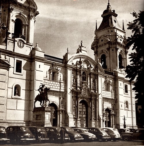 Limská katedrála ještě s Pizarrem | Foto: Muzeum jihovýchodní Moravy Zlín, Archiv H+Z, autor: Jiří Hanzelka a Miroslav Zikmund