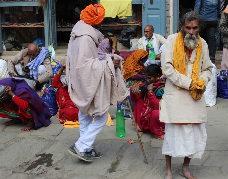 Hinduističtí poutníci v Himálaji