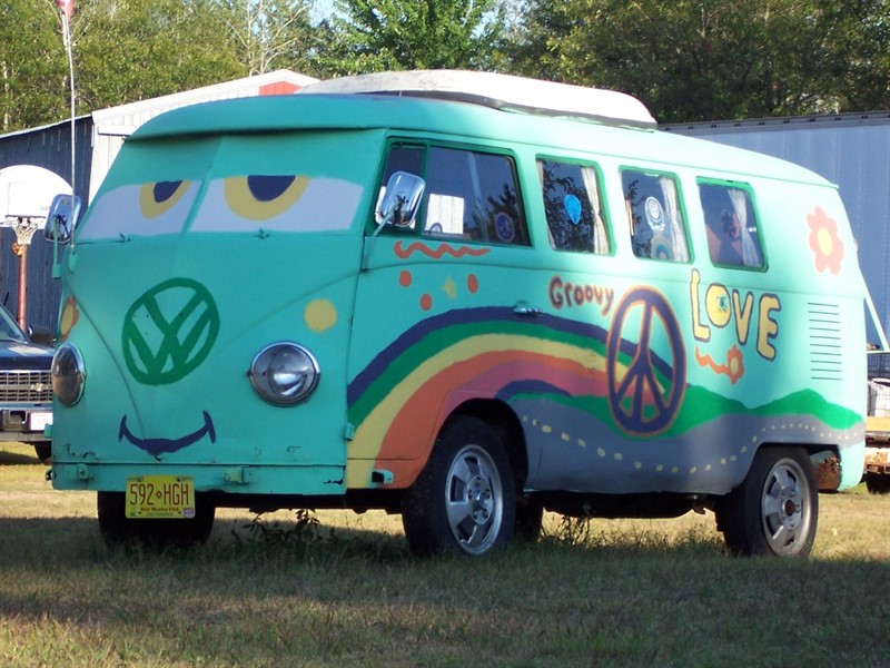 Jednou z ikon hnutí hippies byl obytňáček Volkswagen